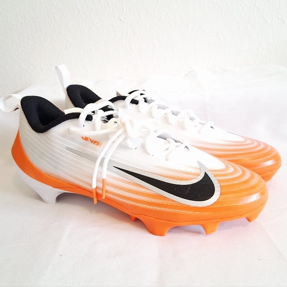 Nike Other - Nike Vapor Speed 3 White Orange Football Cleats